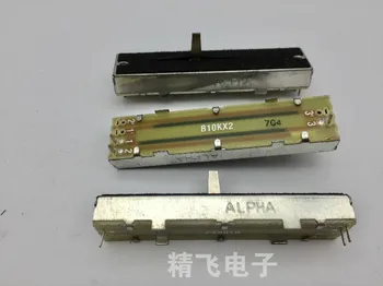 1 dona Tayvan alfa Aihua RA45D2 bitta trekli to'g'ridan-to'g'ri toymasin Potansiyometr 73MMB10K, mil uzunligi 10mm