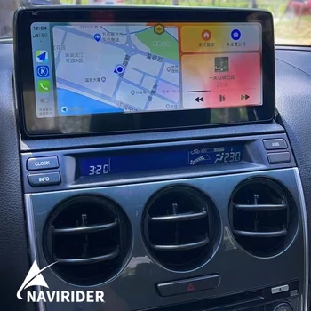 10.25 dyuymli aqlli ekranli avtomobil Mazda uchun Android Multimedia Video pleer 6 2006 2008 GPS navigatsiya Radio Autoradio simsiz CarPlay