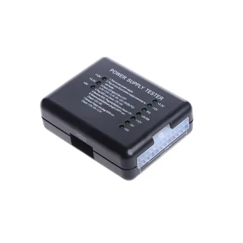20/24 Pin kompyuter kompyuter elektr ta'minoti Tester Checker kompyuter ATX SATA uchun 12V 5v 3.3 V o'lchash PSU ATX SATA HDD metr uchun LED