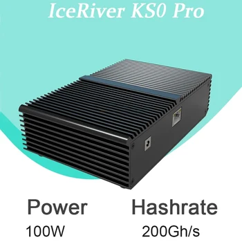 2024 IceRiver KAS Miner KS0 Pro 200g KS0pro 200GH/S 100 Vt PSU bilan yangi Kaspa kon mashinasi