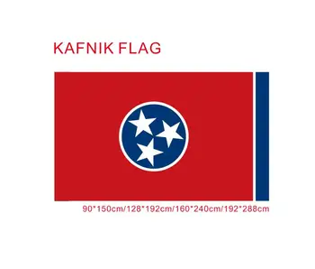 3x5ft yuqori sifatli yangi moda Tennessee bayrog'i Birlashgan Davlat Amerika Banner bepul yuk tashish