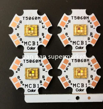 5060 RGBVT LED Chip Emitter lampochkasi 15 Vt 180-224LM DIY uchun qizil/yashil/ko'k/oq LED chiroq Boncuklari
