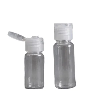 50pcs 5ml - 100ml plastik PET Flip Lid loson shishalari kosmetik shampun namunasi konteynerlari sayohat to'ldiriladigan flakonlar