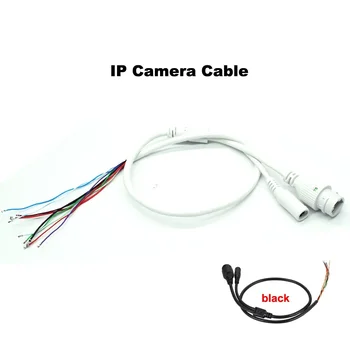 9 pinli IP tarmoq kamerasi pigtail IP tarmoq kamerasi kabelini almashtirish kabeli rj45 kamera kabeli DC12V indikator nuri bilan