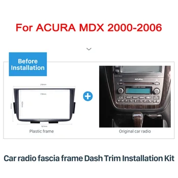 ACURA MDX 2-2000 avtomobil paneli uchun 2006 Din Radio Fasyasi avtomobil audio Stereo Dash o'rnatish o'rnatish trim to'plami ramka plastinka ramkasi