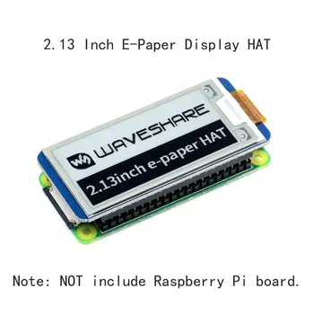 Arduino rpi uchun 2,13 dyuymli elektron qog'oz elektron siyoh elektron qog'oz displeyli ekran moduli shlyapa 0 Raspberry Pi nol uchun 2 Vt 3A 3b Plus 3 4 Epaper
