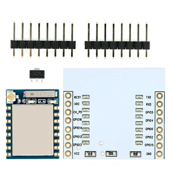 Arduino uchun o'rnatilgan Antenna + Adapter taxtasi bilan ESP-07 ESP8266 seriyali simsiz modul