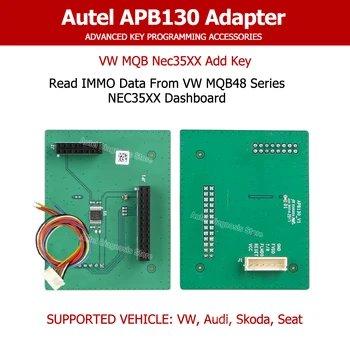 AUTEL APB130 adapteri XP400PRO bilan ishlash, Audi, Seat, Skoda uchun MQB NEC35xx kalitini qo'shish uchun ishlaydi