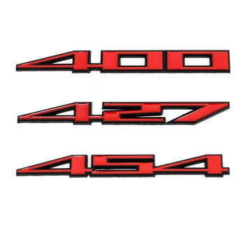 Avtomobil Sticker 400 427 457 Chevrolet SUV ZR1 CORVETTE Blazer SONIC CRUZE Silverado Volt MALIBU SPARK IMPALA uchun Logo teglar