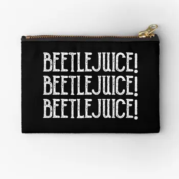 Beetlejuice Beetljuice Beetlejuice Fermuarli Sumkalar Tanga Pul Kichik Paypoqlar Kosmetik Saqlash Sof Kalit Ichki Kiyim Panties Hamyon Sumkasi