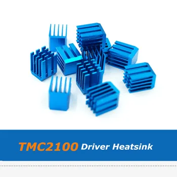 Blue alyuminiy qotishma Cooler Heatsink 9 * 9 * 12mm TMC2100 TMC2130 TMC2208 Step avtomobil haydovchi 3D Printer qismlari uchun Radiator sovutish