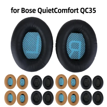 Bose QuietComfort QC35 uchun 1-5pairs Earphone quloq prokladkalar almashtirish PU teri naushnik yostiqlar Earmuff yumshoq ko'pik Aksessuarlar