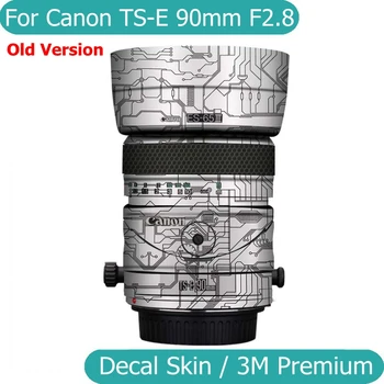 Canon TS-E90 uchun eski versiya Ts-E90mm F2. 8 Dekal teri vinil plyonka kamera linzalari tanasi himoya stiker palto 90 F/2.8 2.8