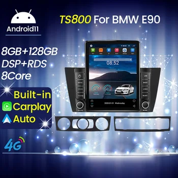 Carplay 4G LTE Android11 ekranli avtomobil Multimedia pleer radio navigatsiya Stereo 3 seriyali E90 E91 E92 E93 2005 - 2013