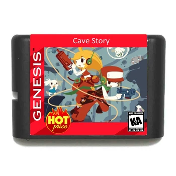 Cave Story 16 Sega Ibtido Mega Drive uchun Bit MD o'yin karta ko'paytirish arava