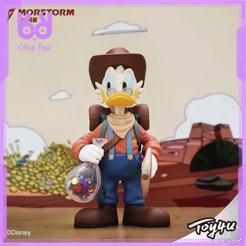 Disney Donald Duck Anime Rasm Morstorm Explorer Scrooge Mcduck Rasm PVX Periferiya Bola Uchun Qo'lda Yasalgan Qo'g'irchoqlar Sovg'alari
