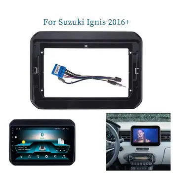 Double Din 9 Suzuki IGNIS uchun Inch avtomobil Radio o'rnatish DVD GPS Mp5 plastik korxona Panel ramka 2016-2020