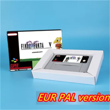 final o'yini Fantasy V uchun 5 (batareya saqlash) EUR PAL versiyasi SNES video o'yin konsoli uchun 16bit o'yin kartasi
