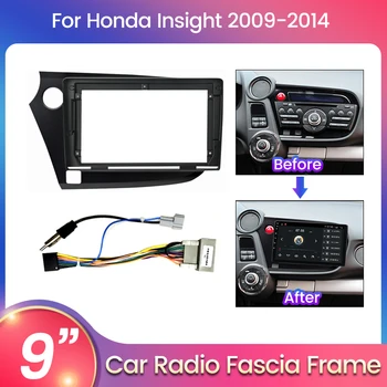 Honda Insight 2009-2014 LHD RHD Stereo ramka plastinka Adapter Stereo Multimedia o'rnatish Dash uchun navifly avtomobil Radio fasya kabel