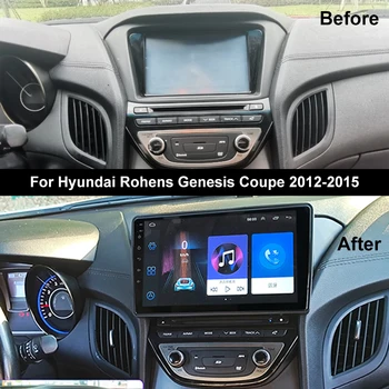 Hyundai Rohens Ibtido Coupe Uchun Avtomobil Radio Multimedia Video Player 2013 2014 Avto Audio Carplay Headunit Gps Navigatsiya Yozuvchisi