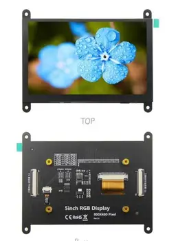 IPS 5.0 dyuymli 40pin TFT LCD sig'imli / rezistiv sensorli ekran FT5426 XPT2046 tekshiruvi 24bit RGB interfeysi 800*480 RGB888 RGB565