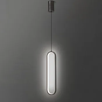 Lustre Minimalist LED qandil issiq oq Nordic yotoq xonasi suspenziyalari yoritgich yotoq xonasi yashash xonasi uchun dekorativ chiroq