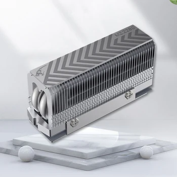 M. 2 2280 SSD Heatsink Solid State Drive Radiator 2xaghp issiqlik trubkasi SSD termal Silikon Pad bilan sovutish