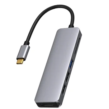 MacBook Pro, SD/ TF kartani o'quvchi uchun USB C Hub HDMI-mos Adapter