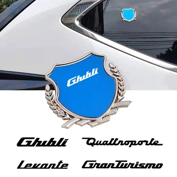 Maserati GT Ghibli GranTurismo Levante MC20 QUATTROPORTE Grecale uchun avtomobil yon oynasi tanasi dekor nishoni stikeri bug'doy quloq yorlig'i