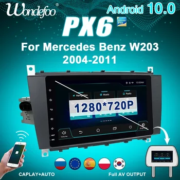 Mercedes Benz C-sinf uchun V203 V209 C180 V219 2004-2011 2 Din Carplay Android Avto Radio GPS avtomobil Multimedia dvd pleer autoradio
