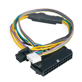 Modulli elektr ta'minoti kabel Adapter ATX asosiy 24 PIN ayol uchun 6 HP elita uchun PIN erkak ulagichi 8100 8200 8300 800G1 30cm