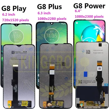 Motorola G8play G8plus ramka uchun moto one ibratli g8 play G8 plus G8 kuch LCD displey sensorli ekran XT2019 xt2015 Digiziter uchun