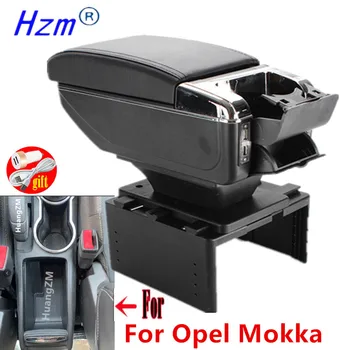 Opel Mokka Armrest box uchun Opel Mokka center console saqlash qutisi uchun ichki qismlar aksessuarlari USB LED bilan
