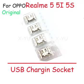 OPPO Realme uchun 10 dona 5 5i 5S USB zaryadlash porti Dock rozetkasi zaryadlovchi ulagichi