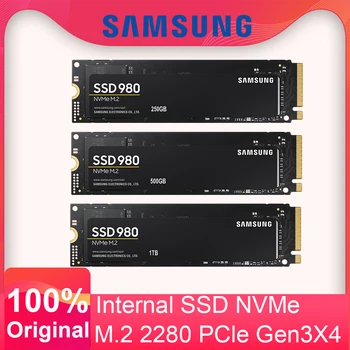Original SAMSUNG 980 SSD NVMe M. 2 2280 250gb 500GB 1TB ichki qattiq disk TLC PCIe Gen 3.0 X 4 ish stoli kompyuter uchun qattiq Disk