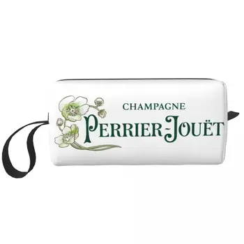 Perrier Champagne Jouets Logotipi Kosmetik Sumkasi Ayollar Yoqimli Katta Sig'imli Bo'yanish Sumkasi Go'zallik Saqlash Uchun Hojatxona Sumkalari