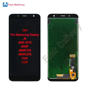 Samsung Galaxy J6 On6 J600 uchun TFT 2018 J600F J600F/DS J600G/DS LCD displey sensorli ekran Digitizer montaj zaxira qismlari