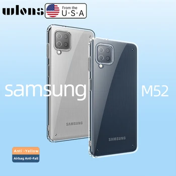 Samsung Galaxy M32 Prime Edition uchun Samsung M32 himoya orqa qopqog'i uchun harbiy muz kristalli shaffof telefon sumkasi