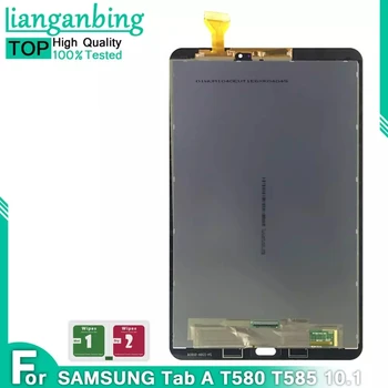 Samsung Tab A uchun LCD 10.1 T580 T585 SM - T580 SM-T585 LCD displey sensorli ekran Digitizer montaj Panel almashtirish