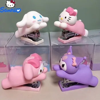 Sanrio Kavayi Hello Kitty Portativ Multfilm Stapler Mini Ofis Stapler Maktab Ofis Va O'quv Materiallari Ulgurji