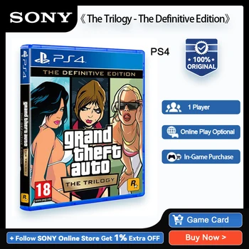 Sony PlayStation 4 Grand Theft Auto: trilogiya-PlayStation4 PS4 o'yin disklari uchun aniq nashr PS4 o'yin narxlari