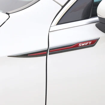 Suzuki Svift uchun 2pcs / Set Car Fender metall stiker tashqi dekorativ stikerlar modifikatsiyasi avtomobil emblemasi avtomobil aksessuarlari