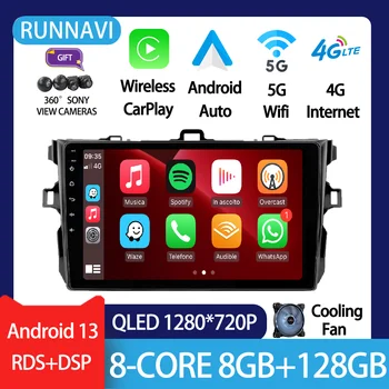 Toyota Corolla E140 E150 uchun 2007 2008 2009 2010 2011 2012 Android 13 avtomobil radio Stereo Multimedia Video Player GPS Carplay birligi