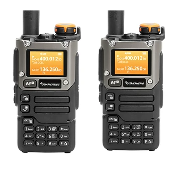 UV-K6 Handie-Talkie UHF VHF DTMF FM ikki tomonlama Radio 144-146MHZ 430-440MHz simsiz chastota ikki tomonlama CB Radio turi-C zaryadlash NOAA