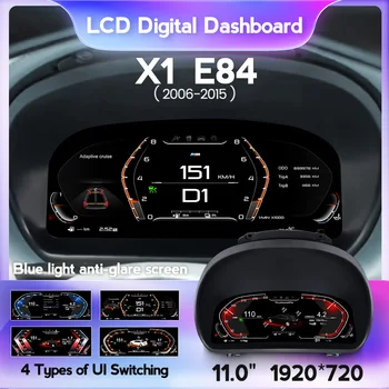 X1 E84 2009 2010 2011 2012 2013 2014 2015 avtomobil boshqaruv paneli Speedometer Panel Linux uchun avtomobil LCD asbob o'lchov raqamli Klaster